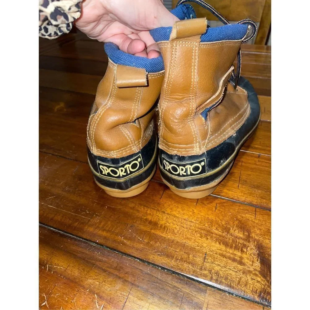 Men’s Sporto Brown and Navy Boots